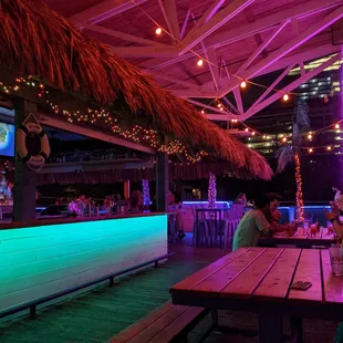 Outdoor seating and fun vibes