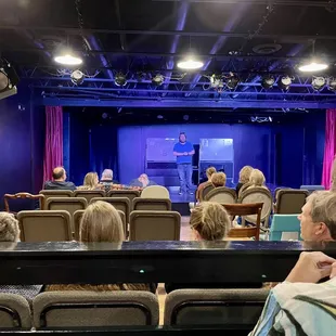 View of the stage from our seats