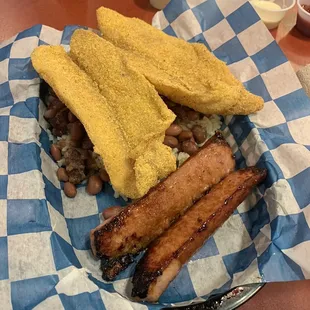 The Cajun Special minus garlic bread