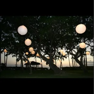 The lanterns...