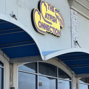 the front of the restaurant