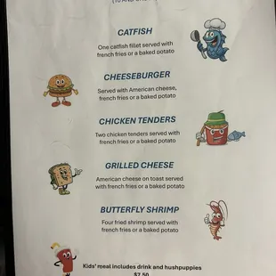 Kids Menu