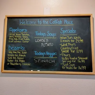 Todays specials