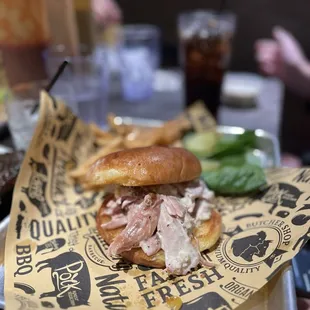 Smoked chicken sandwich