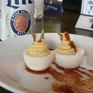 Yummy deviled eggs.
