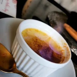 Bourbon creme brûlée was fire  (literally too)