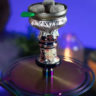 a glass hookah