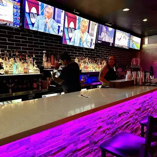 Remodeled bar area
