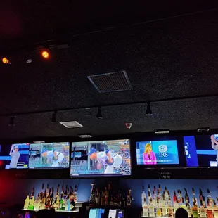 a variety of tv screens