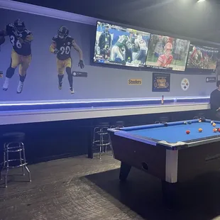 Pool table area