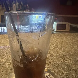 Served with broken glass.