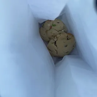 fruity pebble cookie and chick chip cookie