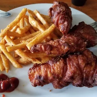 Chicken tenders and fries