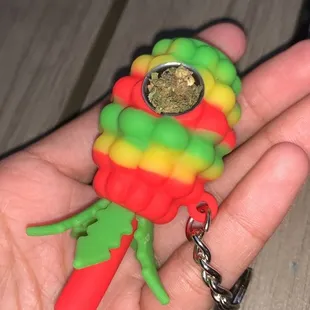 Frosted Lime CBD Strain In My Pineapple Piece