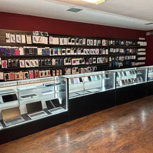Lots of different phones, computer, tablets, cases etc in stock!
