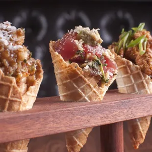 food, waffles