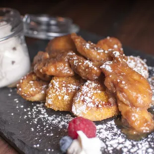food, donuts, dough desserts