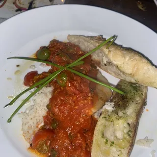 Sea Bass Puttanesca
