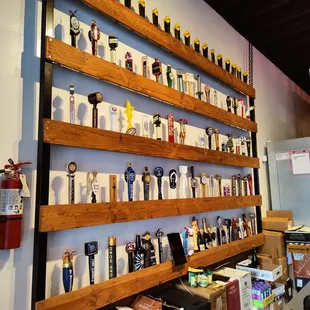 a wall of liquor bottles