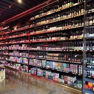 a wide selection of beer