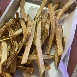 Under-seasoned fries