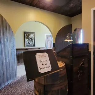 the entrance to the cellar