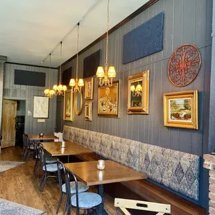 the interior of a restaurant