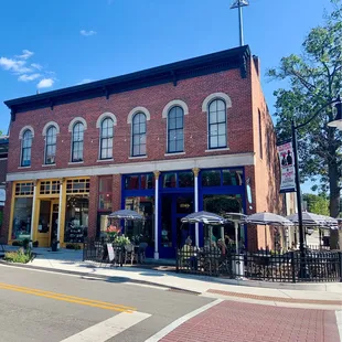 the outside of the building