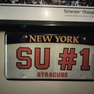 a new york license plate