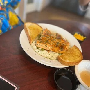 a plate of food on a table