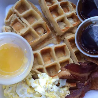 Waffle Platter Breakfast