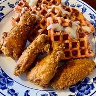 Chicken and Waffles Breakfast