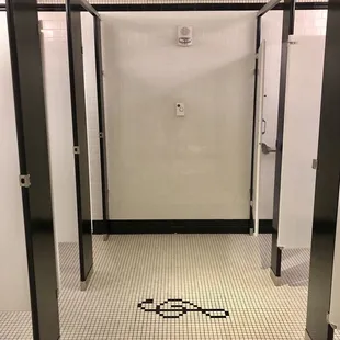 Nice tile in the bathroom