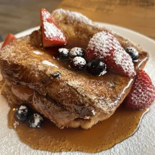 Cinnamon Batter Brioche French Toast