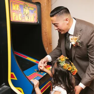 Groom Suite with vintage arcade games