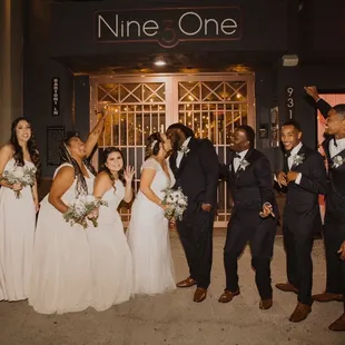 Outside in front of Nine3One