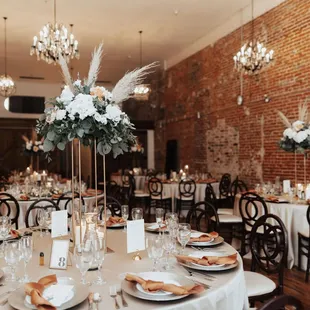 Tablescapes, floral by in-house florist Hand Creations Floral