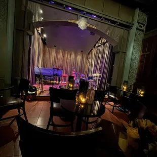 The stage