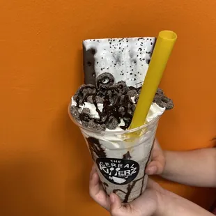 Cookies and Cream pop tart milkshake