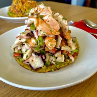 Mega Ceviche 
Mixed variety of seafood proteins