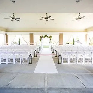 Outdoor Covered Patio - great for Ceremonies or Cocktail Parties