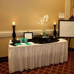 Outside the ballroom