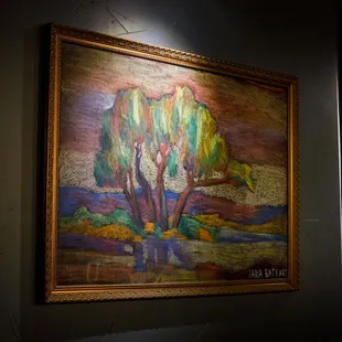 Chalk art in the dining area done by Sara Baty.