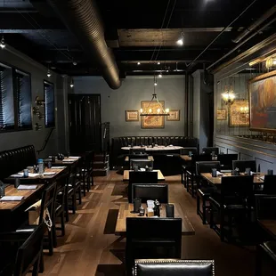 interior, sushi and sashimi