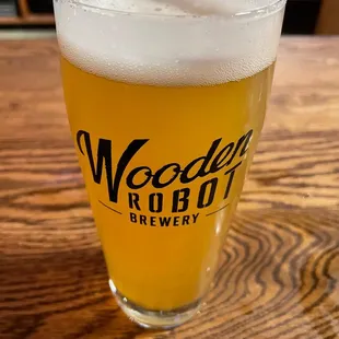 a glass of beer