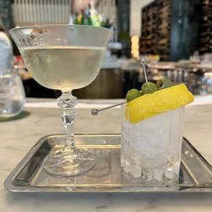 Chandelier Martini-- martini glass made from class of the chandelier.