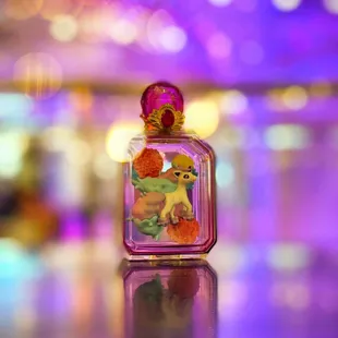 Inside the chandelier