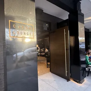 outside
