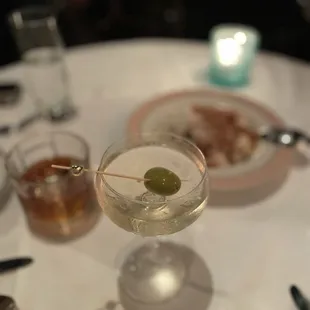 Italian Old Fashioned and a Ketel One Martini