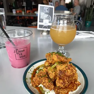 Nashville hot catfish bites Electric relaxation frozen drink M43 draft beer